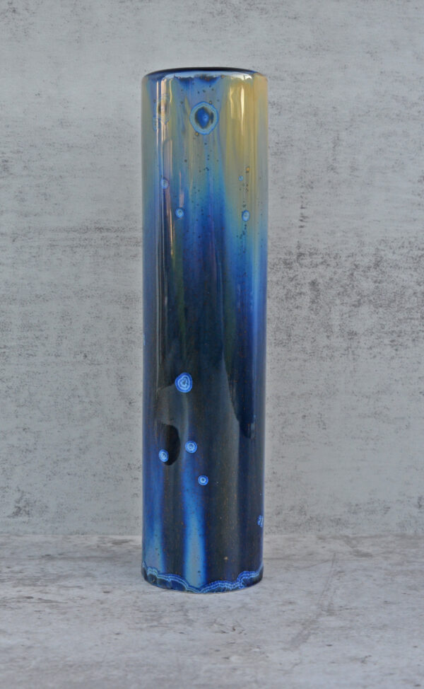 Cylinder Vase: Rising Tide Bubbles