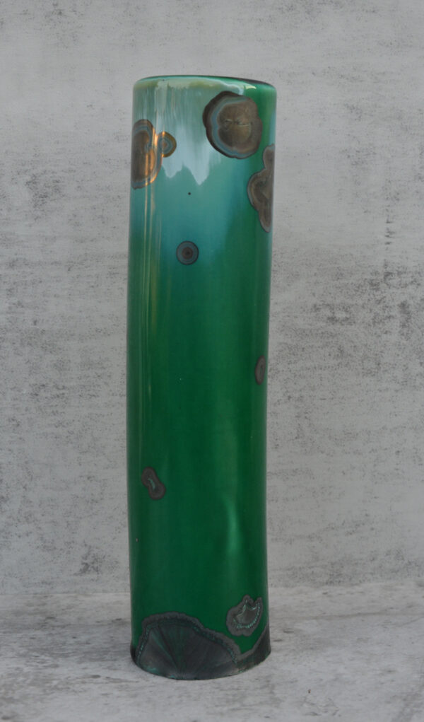 Deep Green Cylinder Vase