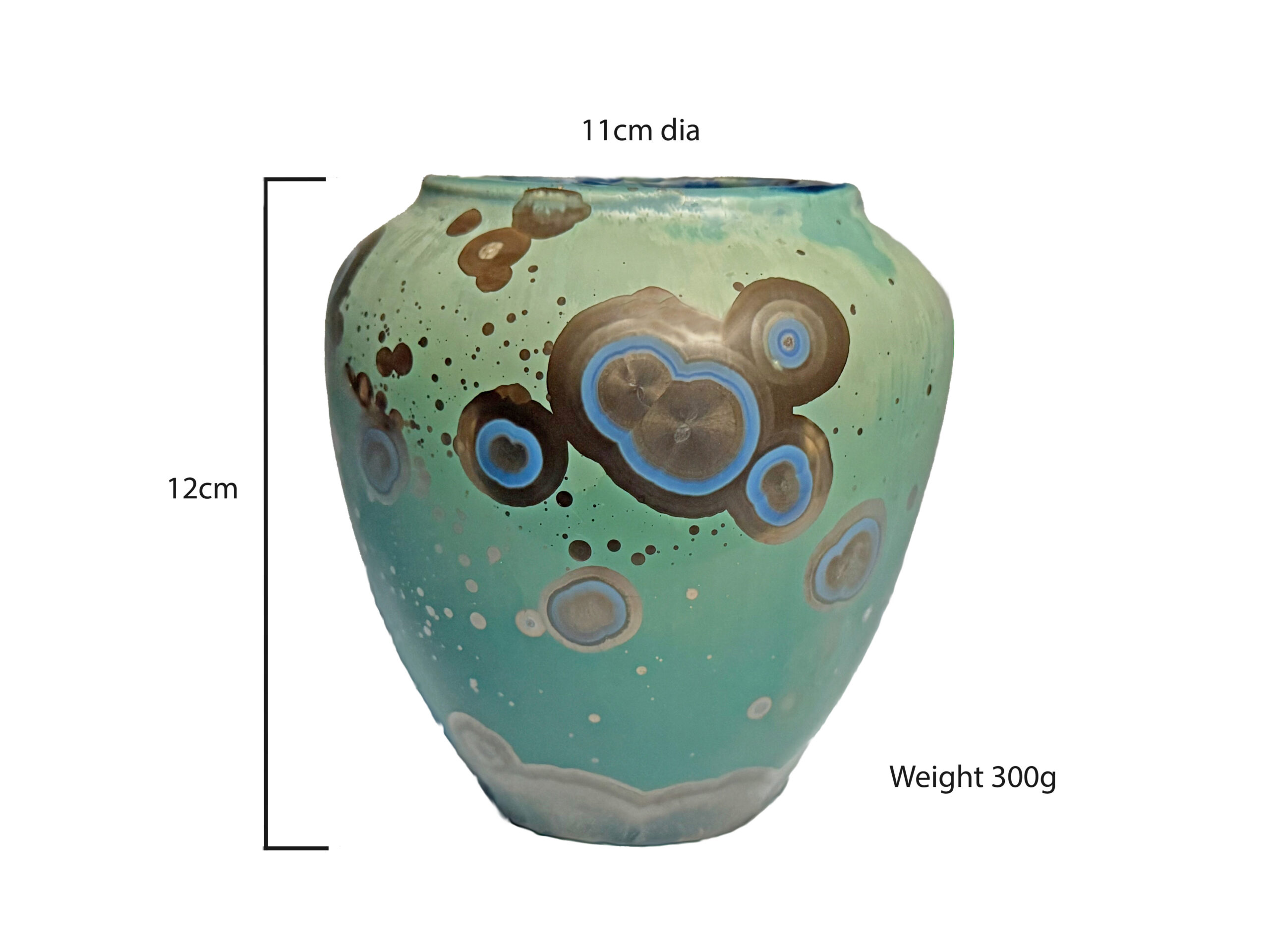 Galaxy Crystalline Glazed Classic Porcelain Flower Vase - Image 7