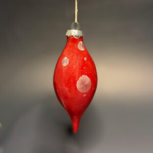Crystalline Christmas Bauble – Red