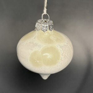 Crystalline Christmas Bauble – Pale Yellow